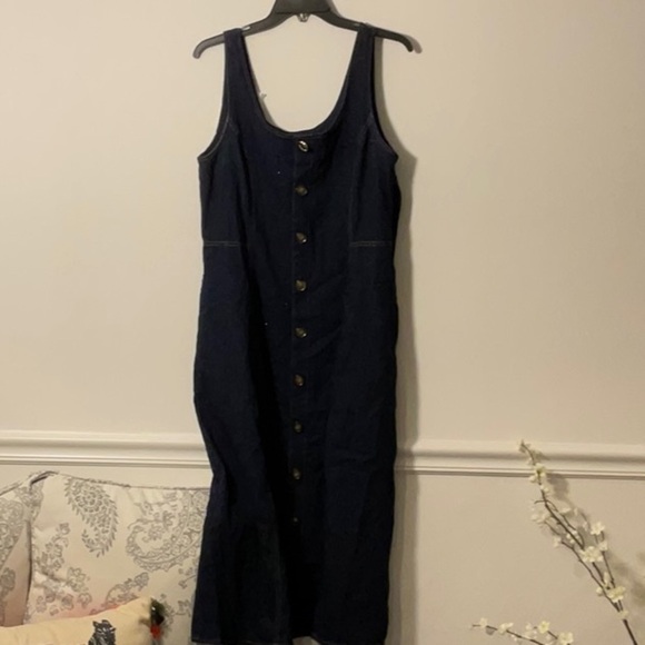 Anne Klein Dresses & Skirts - Anne Klein Midnight Blue Sleeveless Midi Dress